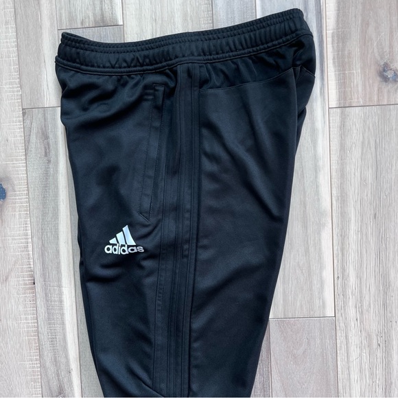 Adidas Climalite Black Core soccer Training Tapered Pants Youth L - Picture 12 of 12